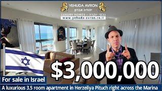 For sale in israel, Herzliya, a 3.5 room apartment on the marina, in front of the sea!