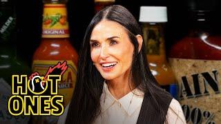 Demi Moore Celebrates Her Birthday While Eating Spicy Wings | Hot Ones