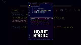  COOL Array join() Method in JavaScript ES6 is just awesome! #shorts #javascript #programming