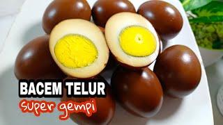 CARA MEMBUAT TELUR BACEM COKLAT HEMAT GAS