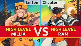 GGST ▰ Leffen (Millia) vs Chvpter (Ramlethal). High Level Gameplay