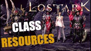 LOST ARK - Class Resources (Not Another Tier List)