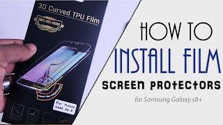 How to Install a Film Screen Protector for Samsung Galaxy S8 plus / S8 -  Anneks Ghost Shield