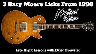 3 Gary Moore Licks From 1990