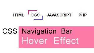 CSS Navigation Bar Hover Effects | csPoint web design tutorial