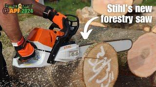 Watch Stihl's new MS 400 C forestry chainsaw in action