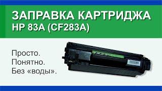 Заправка картриджа HP 83A (CF283A): инструкция | Гильдия правильного сервиса