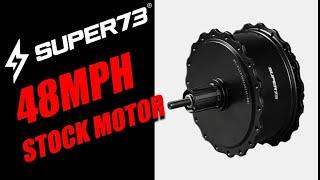 Watch before upgrading super73 build stock motor can handle 48mph 72v 60a current amazon controller