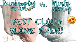 BEST CLOUD SLIME RECIPE EVER!!! Testing cloud slime recipes! SNOW WONDER