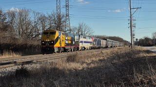 AMTK 203 and 164 paired on Empire Builder 7 at Morton Grove