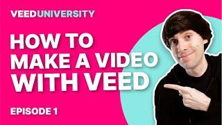 How to Make a Video Online (Intro) | VEED.io for Beginners Course Part 1 