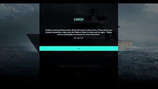Battlefield 2042 Fix For Unable to load persistent data