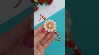 DIY Pearl rakhi making #shorts #priyazkorner #diy #rakhimaking