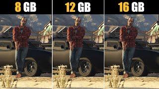 8GB VS 12 GB VS 16 GB Ram - GTA V - AMD Ryzen 5 2500U | Vega 8 ft. WorldGaming , Ben Kenobii