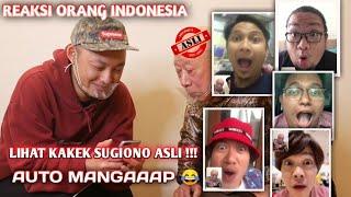 Kakek sugiono Indonesia pemersatu bangsa !!! || Reaksi orang indonesia lihat kakek SUGIONO langsung