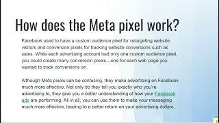 What is Meta pixel and How does the Meta pixel work