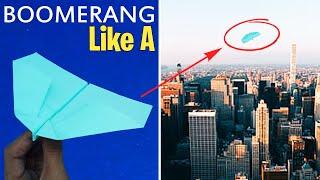 How to Make a Paper Airplane that Works Like a Boomerang