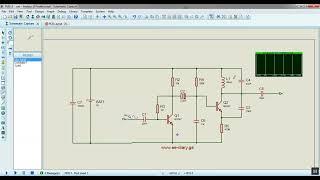 FM transmitter simulation in Proteus