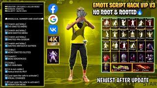 Free Fire Emote Script Hack  Newest Version GG Update || FF/FF Max Emote Menu Script  See By Enemy