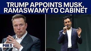 Trump appoints Elon Musk, Vivek Ramaswamy to head Department of Government Efficiency