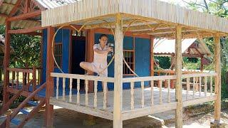 Girl, Building a Cool Ecological Wooden House Alone, Suitable for Summer/ Hoang Thi Chien Farm