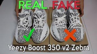 YEEZY BOOST 350 V2 ZEBRA Real Vs. Fake (LEGIT CHECK)