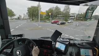 BUS CITY DRIVING IN GERMANY! New MAN Lion's City BUS