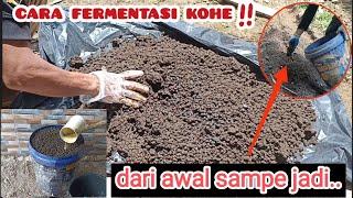 cara fermentasi kotoran kambing‼️ agar menjadi pupuk subur.#kohe #pupukorganik #fermentasi