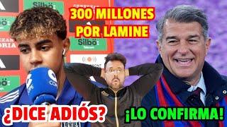 URGENTE!! ¿LAMINE YAMAL SE ACABA DE DESPEDIR DEL BARÇA? ¡300 MILLONES! ¡LAPORTA LO CONFIRMA!