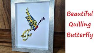 Beautiful quilling butterfly - second model - DIY Quilling