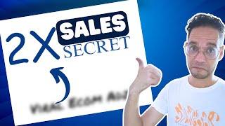 The Secret to 2X Dropshipping Sale Using Viral Ecom Adz, Tiktok ads and Facebook ads boost