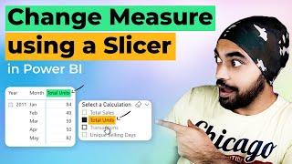 Change Measure using a Slicer