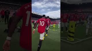 Walking out into old Trafford #subscribe #football #shorts