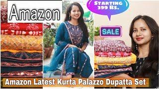 Amazon Kurta Set Haul Starting 399 | Amazon Party Wear Embroidery Kurti Haul & Review | Ranjana R