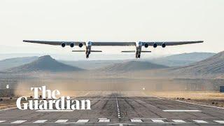 Stratolaunch: plane with world's longest wingspan takes off and successfully lands