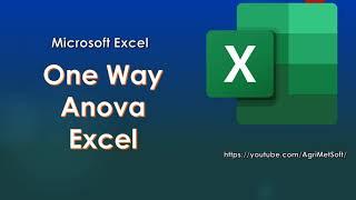 One Way Anova Excel