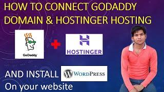 How to connect Godaddy domain with Hostinger Hosting | godaddy domain Host on Hostinger hosting 2023