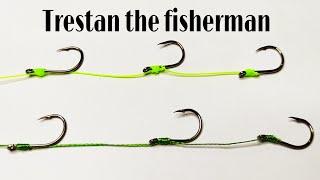 طريقة ربط أكثر من سنارة بخيط واحد Best way to tie more than one hook with one thread (fishing knot)