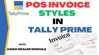 POS Invoice Styles in Tally Prime