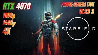 Starfield RTX 4070 FPS TEST | RTX 4070 & i5 12400F Benchmark 1080p/1440p/4K