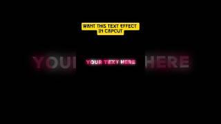 GLOWING COLORFUL TEXT EFFECT  | CAPCUT TUTORIAL | #capcuttutorial #capcut