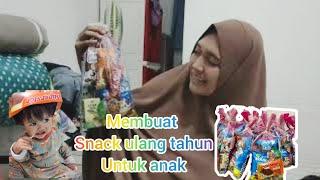 membuat Snack ulang tahun sendiri di rumah #kesibukanirt #salamsehat #snackulangtahun