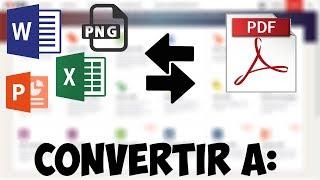 Como convertir un archivo office JPEG PNG a PDF