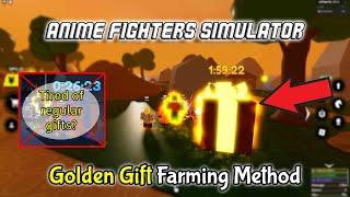 Golden Gift Farming Method | Anime Fighters Simulator [Roblox]