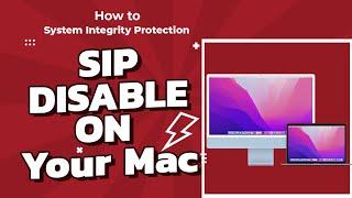 How to Disable System Integrity Protection (SIP) on Mac&M1 mac os monterey.