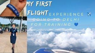 my first flight journey ️ // going for indigo ground staff training //