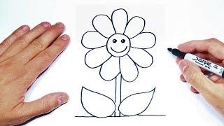 How to draw a Flower Step by Step | Flower Drawing Lesson