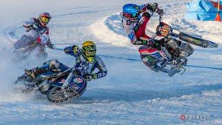 ICE SPEEDWAY CRASHES. Big crash Krasnikov - Koltakov | Russian Superleague. 1 stage, Kamensk-Uralsky
