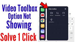 video toolbox not showing - enable video toolbox | video toolbox redmi | video toolbox redmi note