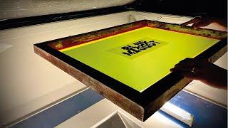 How to expose a screen for screen printing  - full course